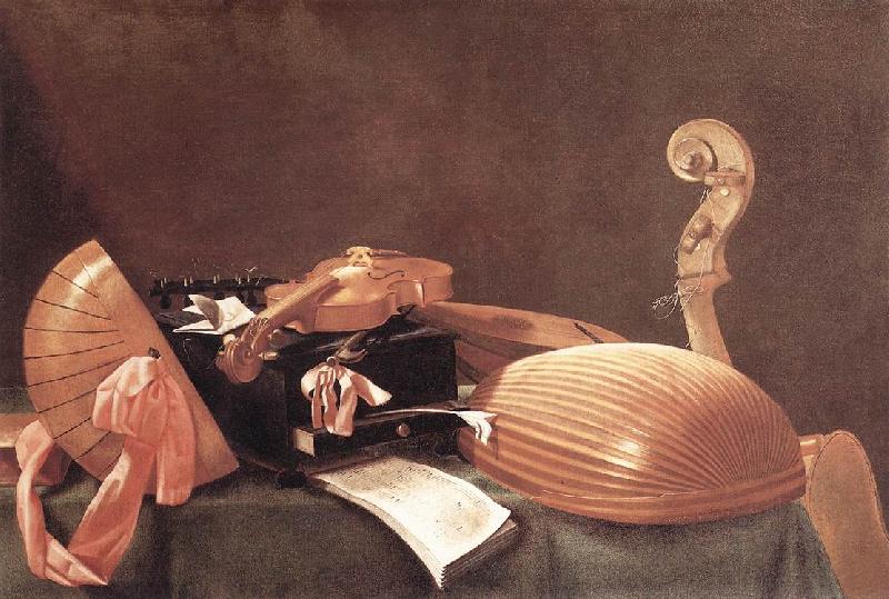 BASCHENIS, Evaristo Still-life with Musical Instruments Sweden oil painting art